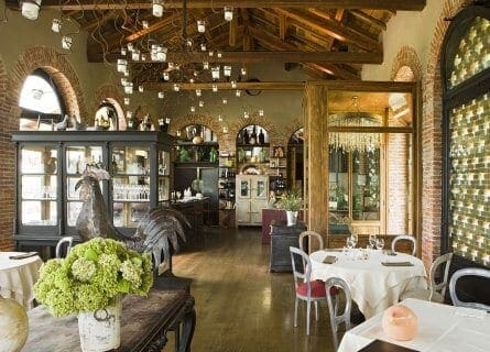 The wonderful restaurant in Villa Sparina