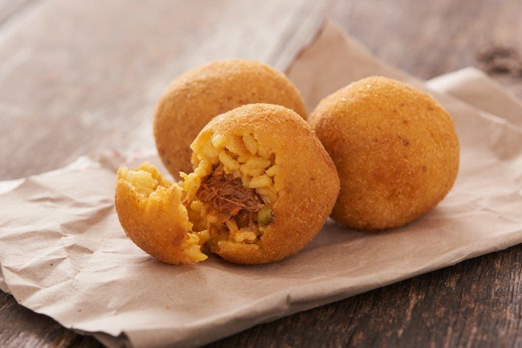 Arancini (stuffed rice balls)
