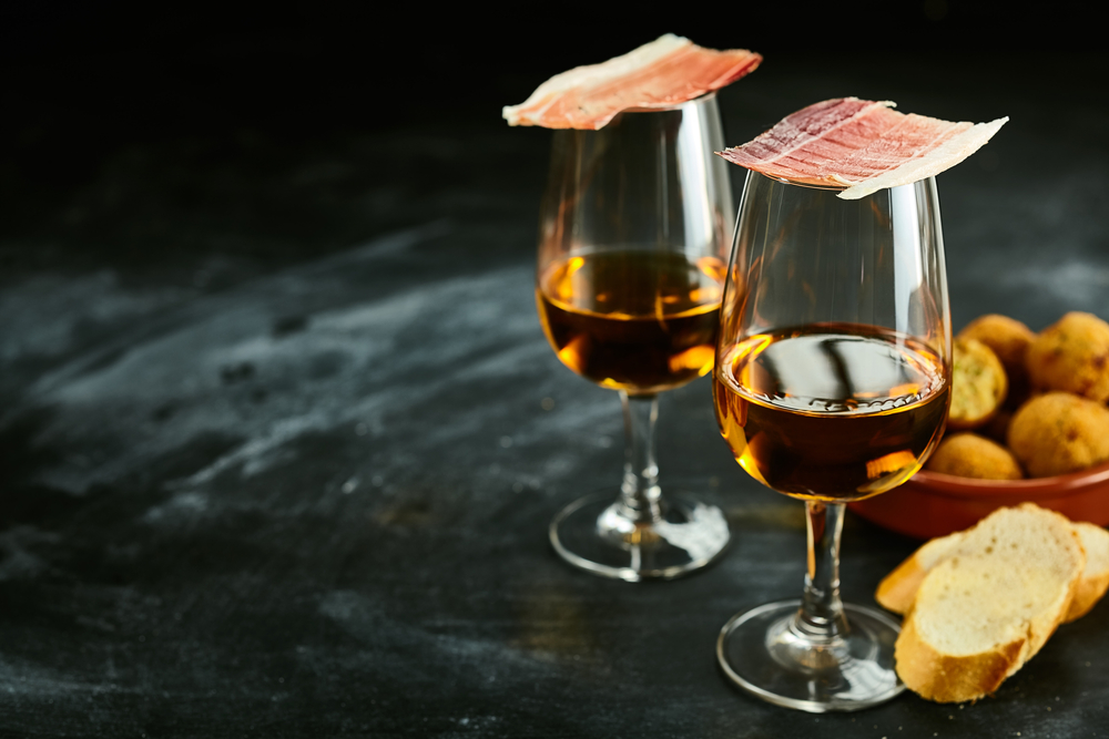 Ham (Jamon) and Sherry Tapas