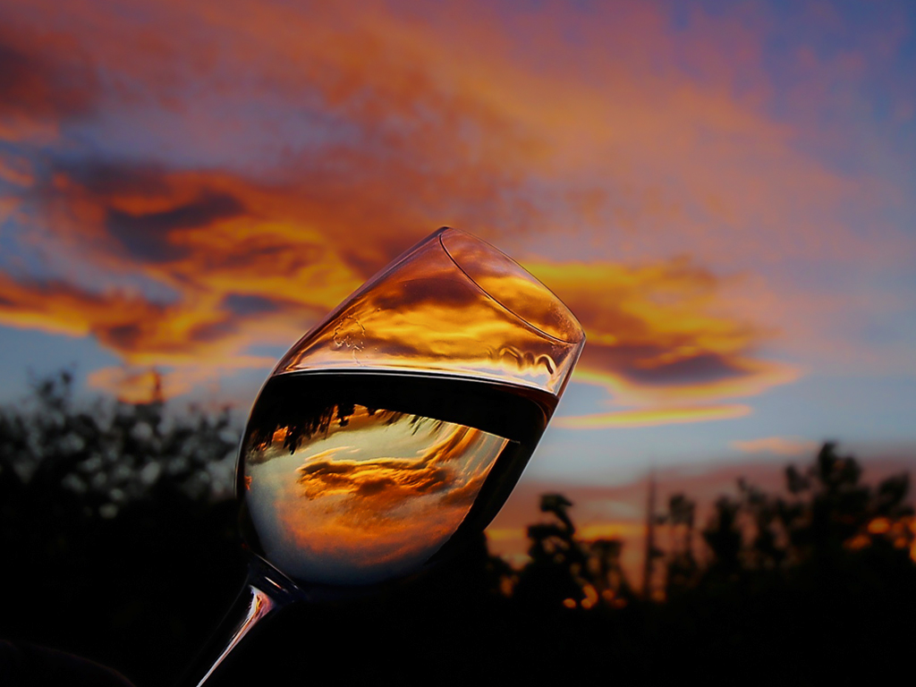 Wine glass sunset Boa Viagem!