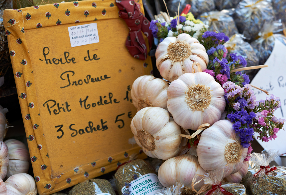 Provence Herbs in Market Stall