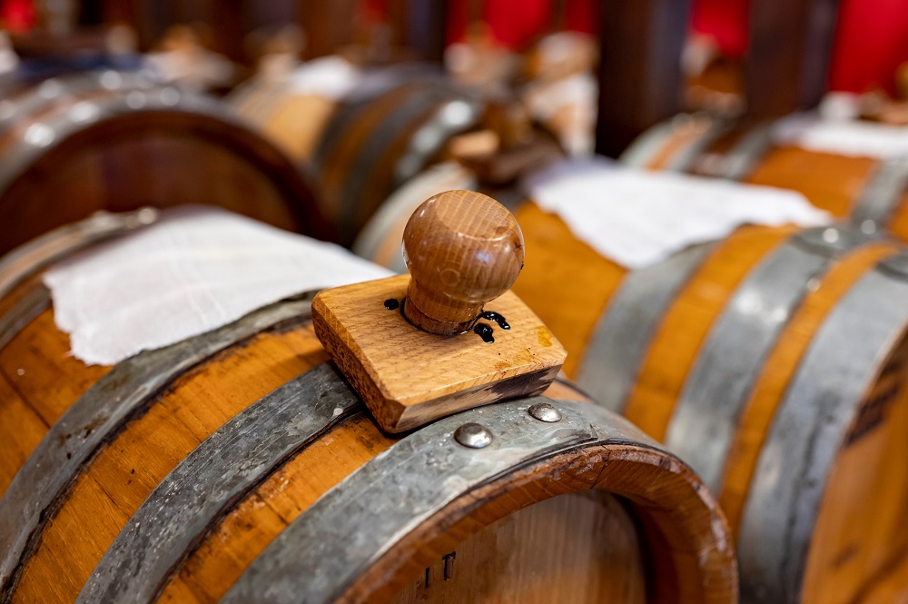 balsamic vinegar in barrels