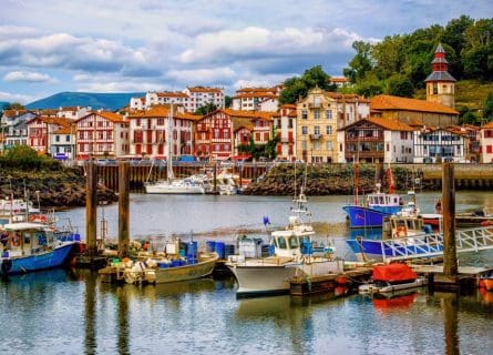 Traditional Basque Houses in Port of Saint-Jean-de-Luz