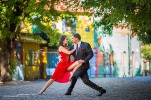 Couple Tango dancing