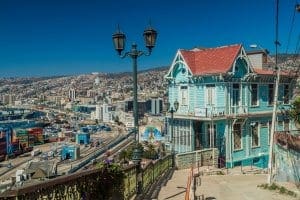 Colorful house on hills surrounding Valparaiso Colorful house on hills surrounding Valparaiso