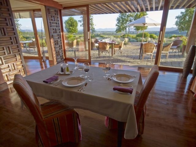 Views of the vineyards from your room in Casa Lapostolle