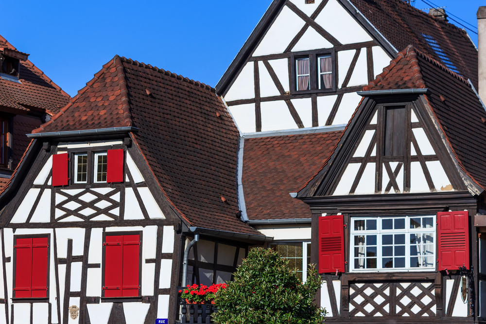 Colorful houses in Obernai