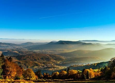 Vosges mountains in the Autumn time