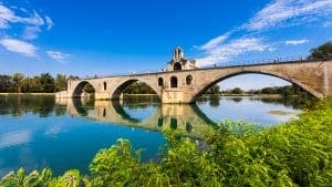Pont Saint-Benezet on the Rhone River Pont Saint-Benezet on the Rhone River