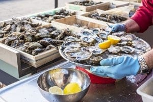Oysters from nearby Arcachon Oysters from nearby Arcachon