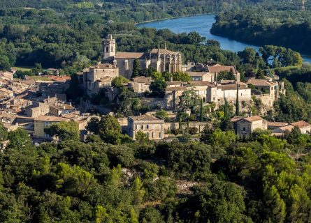 The historic village of Viviers, overlooking the Rhone river