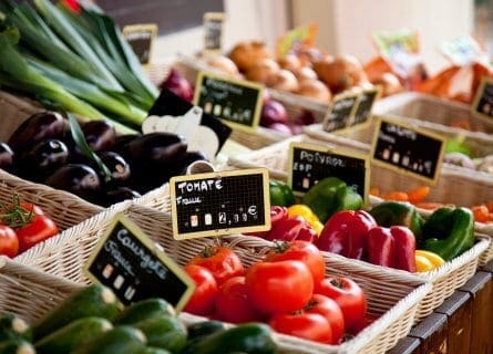 Food stall in market