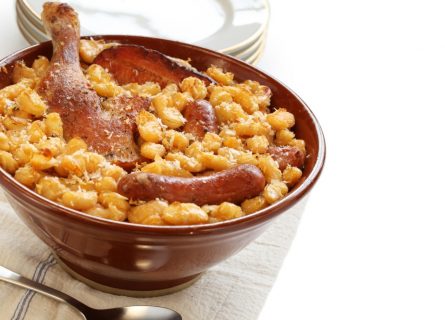 Cassoulet is a rich, slow-cooked stew originating in the region.