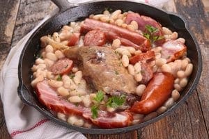 Savory local dish, Cassoulet Savory local dish, Cassoulet