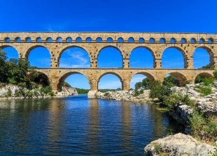 Roman Aquaduct, Pont du Gard, Nimes