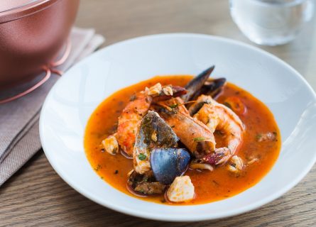 Bouillabaisse: A traditional Provençal fish soup originating in the port city of Marseille.