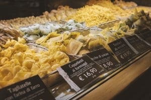 Fresh pasta, sold by weight Fresh pasta, sold by weight
