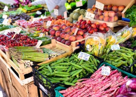 Food market in Bologna