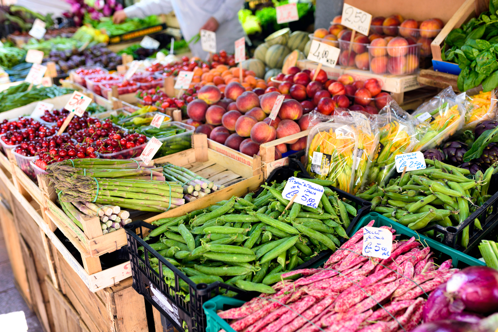 Food market in Bologna