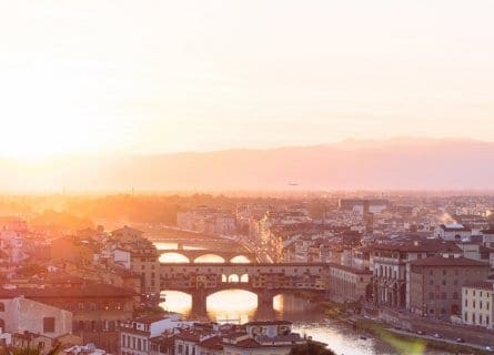 Florence at sunset