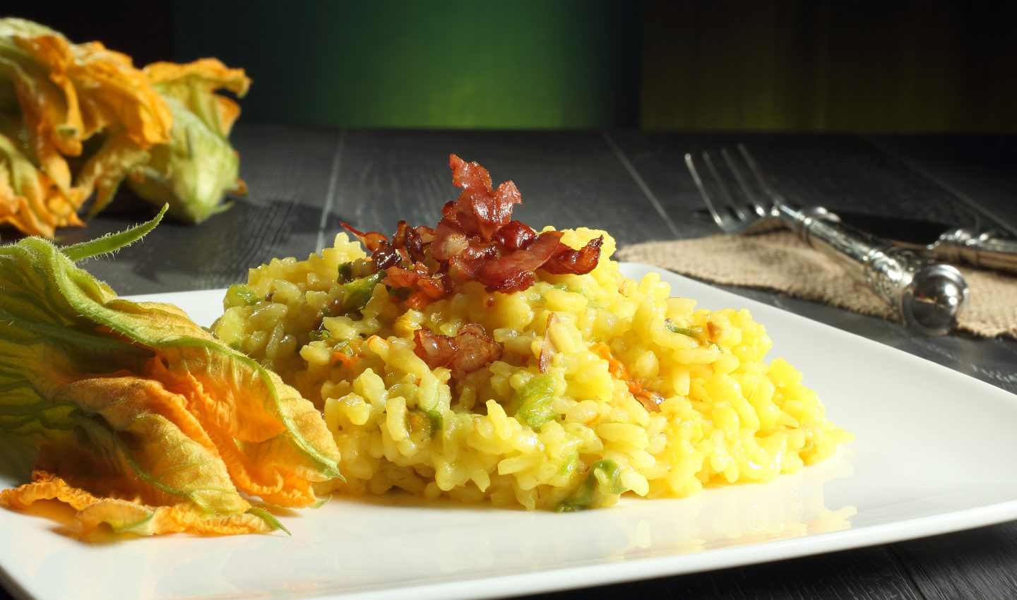 Risotto with Zucchini flowers
