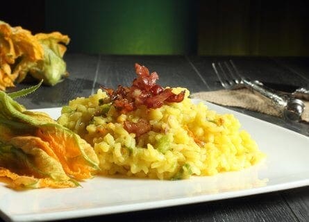 Risotto with Zucchini flowers