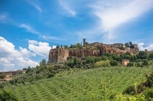 Orvieto view from vineyards Orvieto view from vineyards