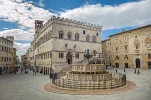 Fontana Maggiore on Piazza IV Novembre in Perugia Fontana Maggiore on Piazza IV Novembre in Perugia