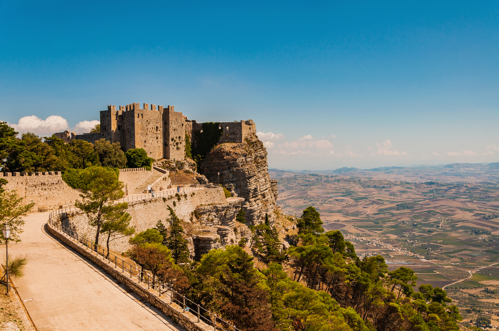 Norman castle in Erice