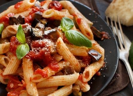 Delicious pasta alla norma