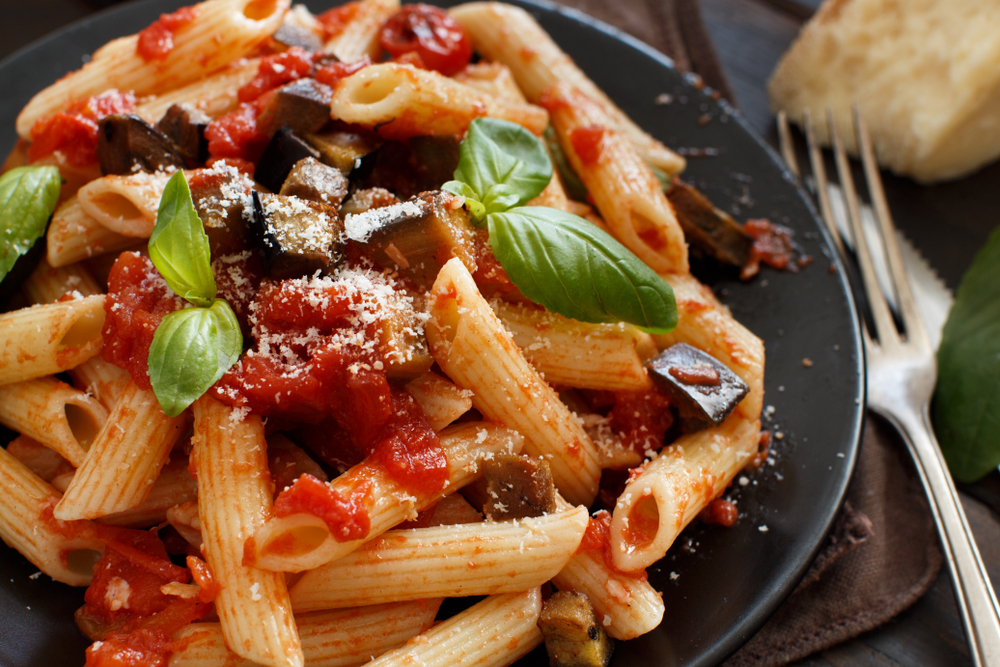 Delicious pasta alla norma