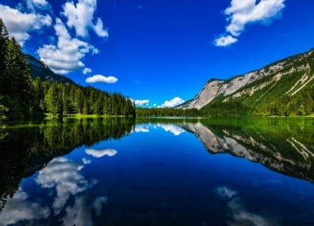 Tovel Lake in Trentino, Parco Adamello Brenta