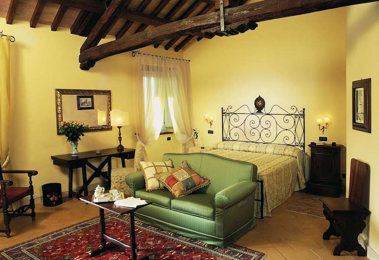 Bedroom in luxury Palace Hotel, Spoleto