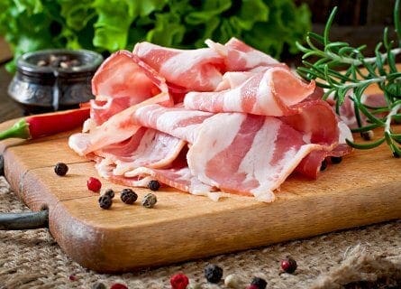 Smoked prosciutto - a local delicacy