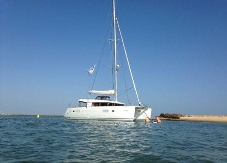 Private catamaran boat