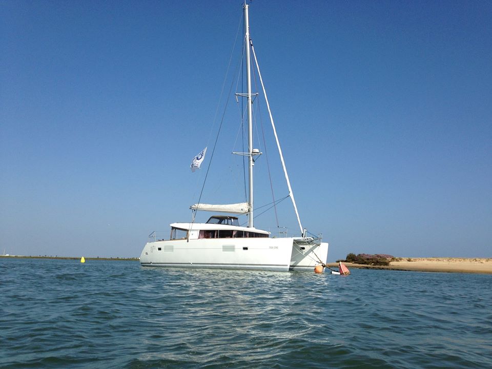 Private catamaran boat
