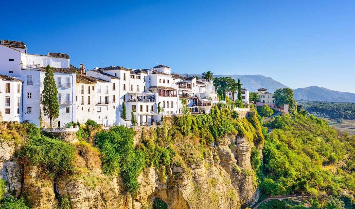 Ronda cityscape on the Tajo Gorge.