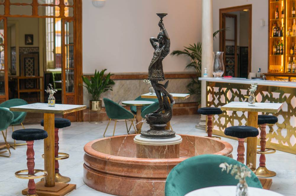 The beautifully restored mansion home to Taberna del Alabardero