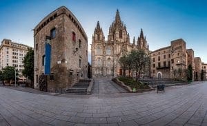 Cathedral of the Holy Cross and Saint Eulalia Cathedral of the Holy Cross and Saint Eulalia in the Morning, Barri Gothic Quarter