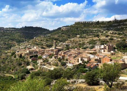 Vilanova de Prades, a small town in Prades Mountains