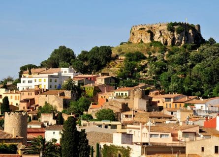 Historical town of Begur in the Costa Brava