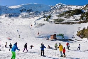 Skiing in near mountains, Ezcaray Skiing in near mountains, Ezcaray