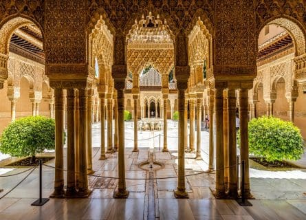 Court of the Lions Nasrid Palaces of Alhambra palace