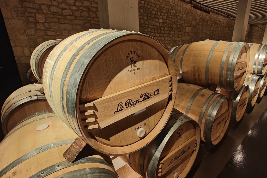 Rioja Alta barrel room