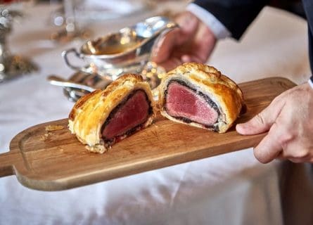 Restaurant Llardy classic dish Beef Wellington