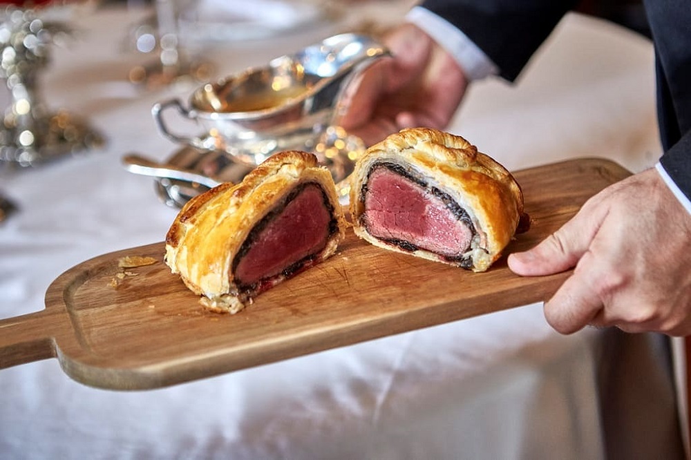 Restaurant Llardy classic dish Beef Wellington Restaurant Llardy classic dish Beef Wellington