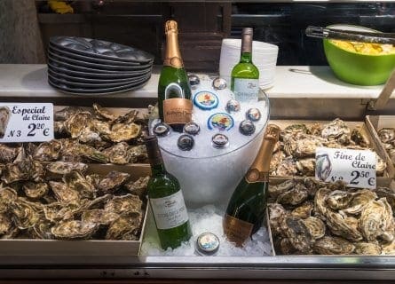 Oysters and Cava at the Mercado San Miguel