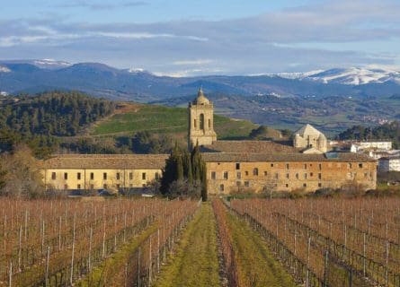 Iratxe monastery and vineyards