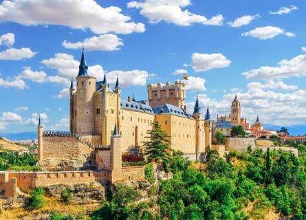 Alcazar castle in Segovia