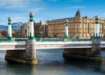 The splendid Hotel Maria Cristina, in San Sebastian